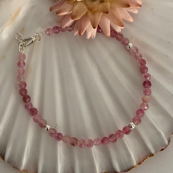 Tourmaline silver bracelet