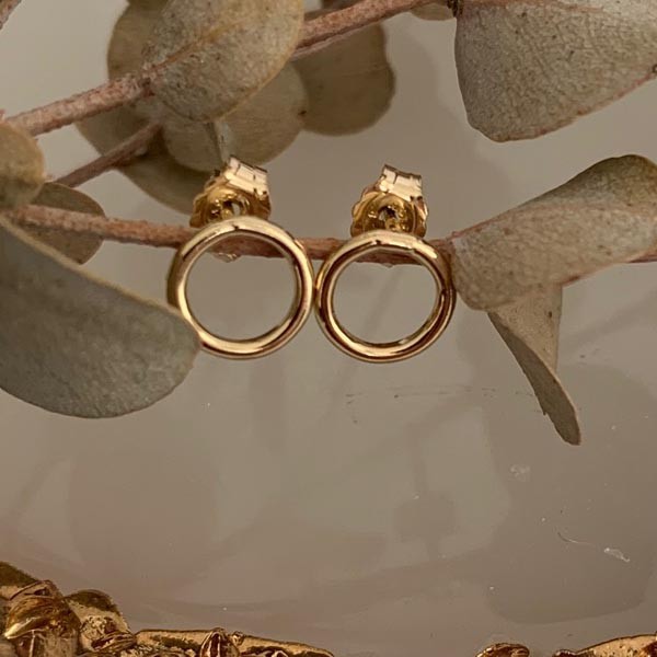 Small gold filled hoop earrings