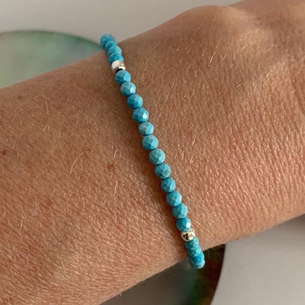 Turquoise silver bracelet