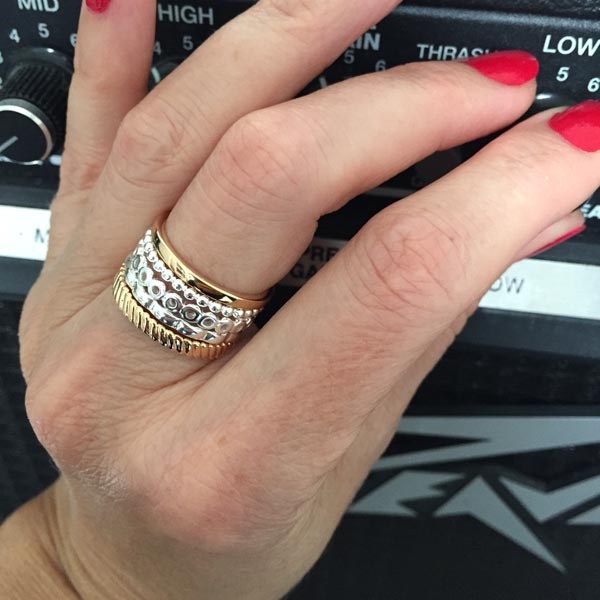 Bague argent ajourée