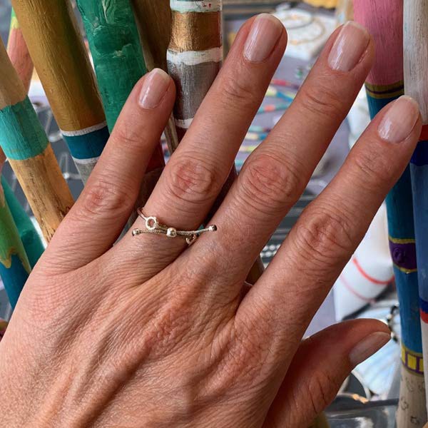 Bague jonc argent