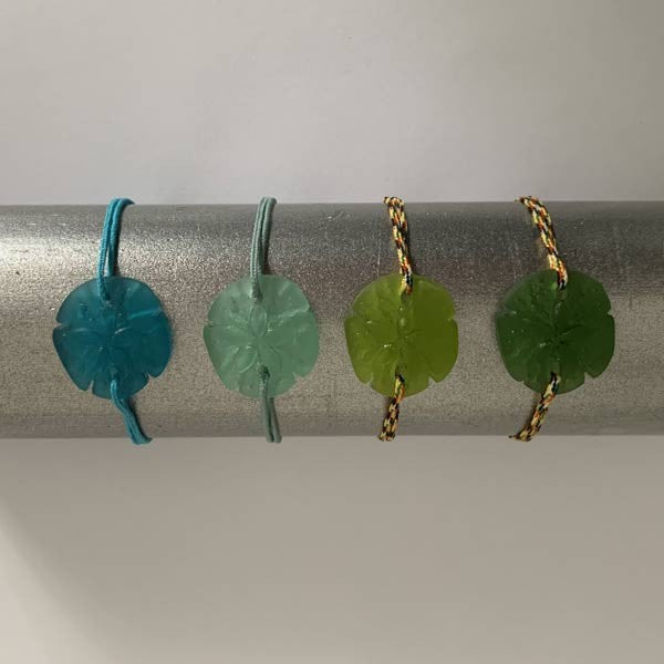 Turquoise Sand Dollar Cord Bracelet