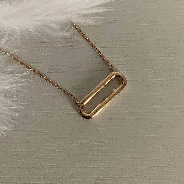 Collier chaine plaqué or maillon