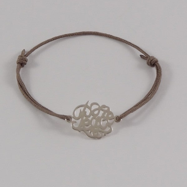 Bracelet motif Love argent