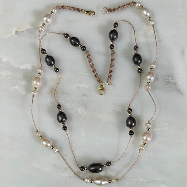 Gold plated chain necklace with oval faceted blue chalcedony