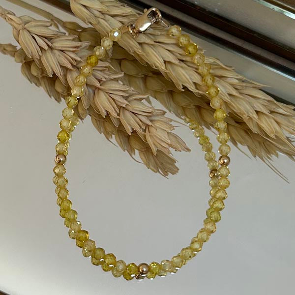 Gold plated onyx bracelet