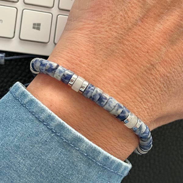 Gold plated barbed wire men's bracelet