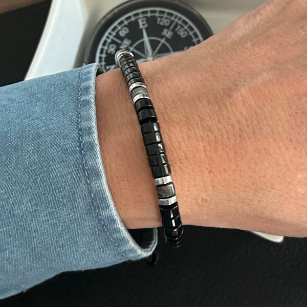 Gold plated barbed wire men's bracelet