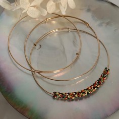 Gold filled 3 thin bangles...