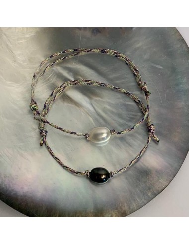Pair of oval freshwater pearl with...