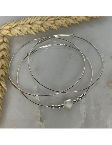 Silver 925 three thin bangles...