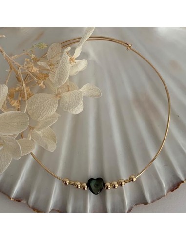 Gold filled thin bangle bracelet with...