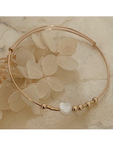 Bracelet jonc fin gold filled Amour...