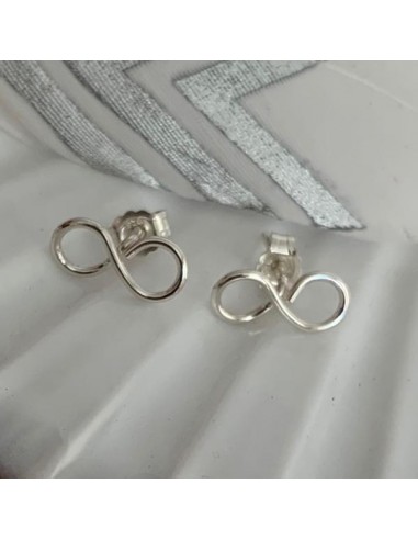 Silver 925 small infini earrings