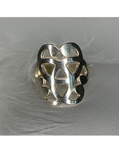 Silver 925 baroque knot ring