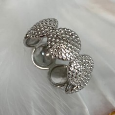 Silver 925 circle beads ring