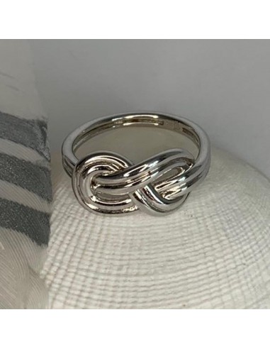 Silver 925 reef knot ring