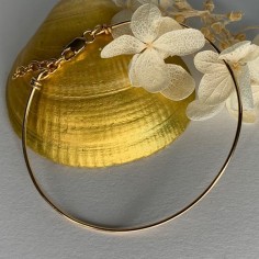 Bracelet jonc fin gold filled