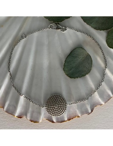 Silver 925 beads circle chain bracelet