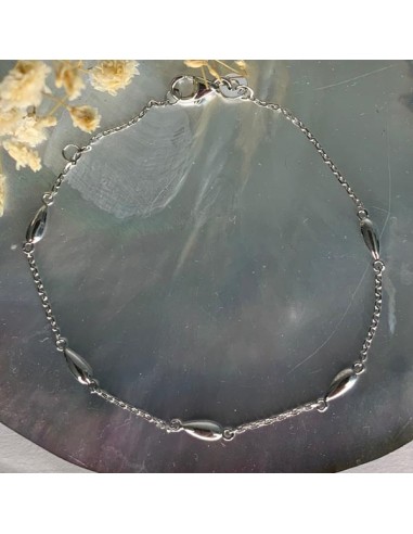 Silver 925 olivettes chain bracelet