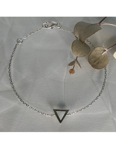 Bracelet chaine argent triangle