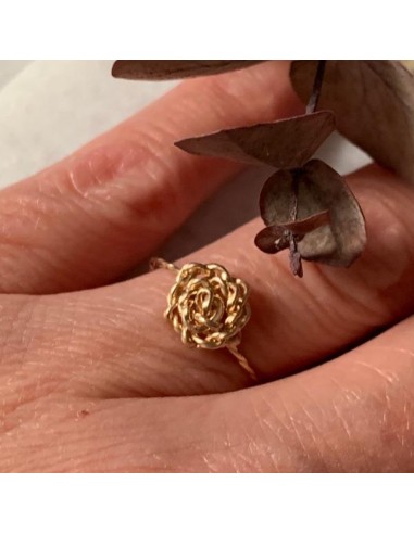 Gold filled shiny rose thin ring