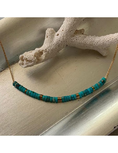Bracelet Homme ELIS avec perles Turquoise et Argent 925