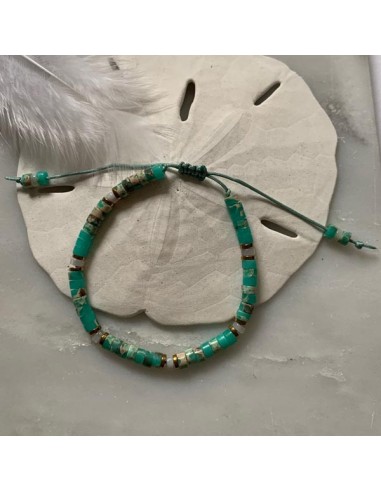 Green jasper and white mother of...