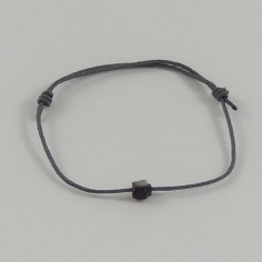 Bracelet cordon mini Etoile nacre grise