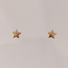 Small stars earrings gold plated