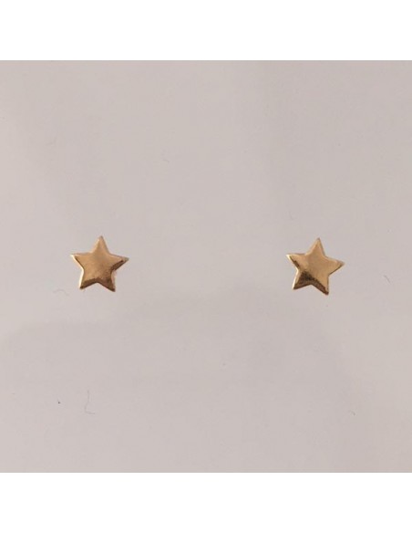 Boucles d'oreilles petites étoiles plaqué or