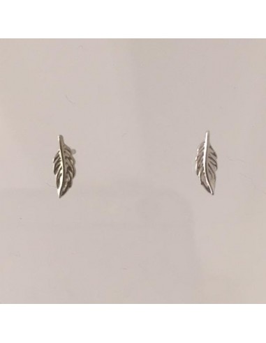 Small feathers earrings silver 925
