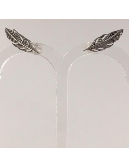 Feathers earcuffs silver 925