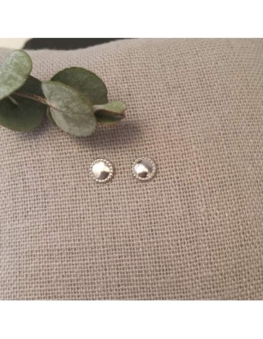 Small beads pastille earrings silver 925