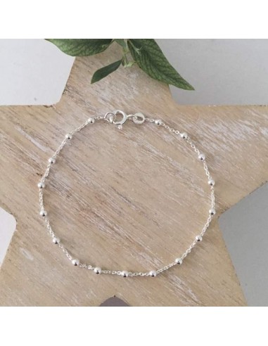 Chain Bracelet silver 925 small beads