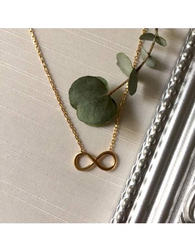 Infinity chain necklace gold plated
