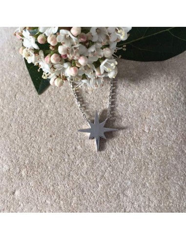 Small star chain necklace silver 925 