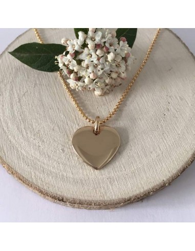 Heart medal chain necklace silver 925