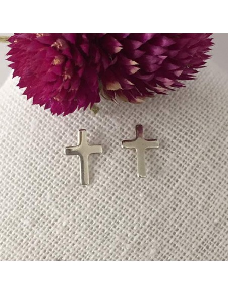 Small crosses earrings silver 925