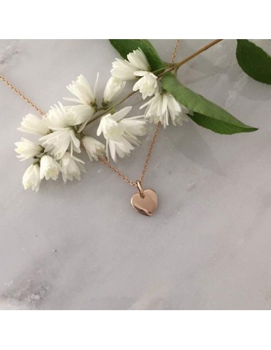 Small heart medal chain necklace gold plated
