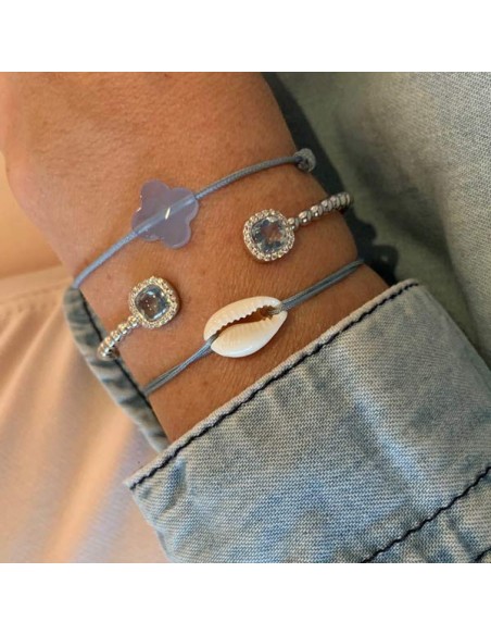 Cord bracelet mother of pearl cauri