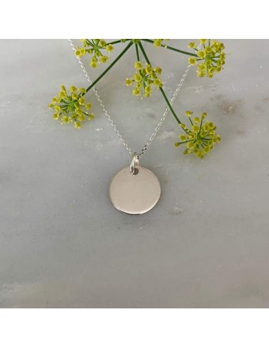 Collier chaine argent petite médaille