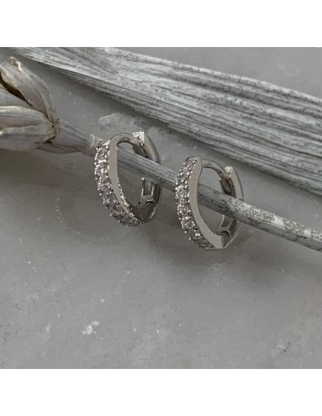 Small silver 925 hoop earrings