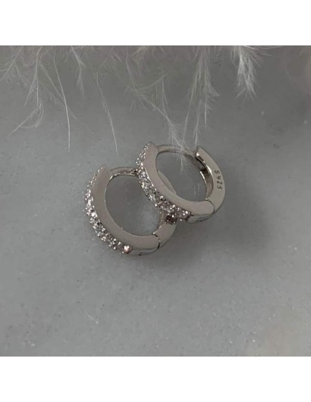 Small silver 925 hoop earrings