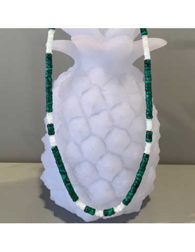 Malachite and white mother of pearl...
