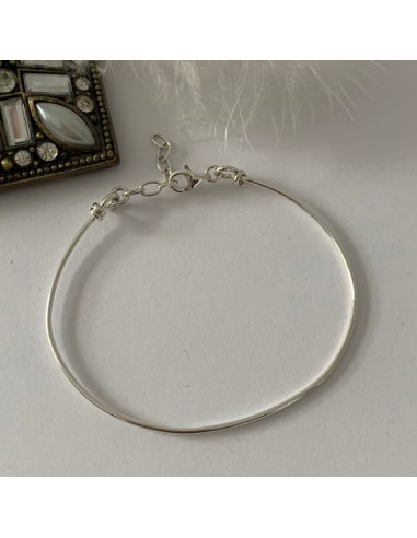 Silver 925 thin bangle bracelet