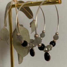 Silver 925 hoop earrings...