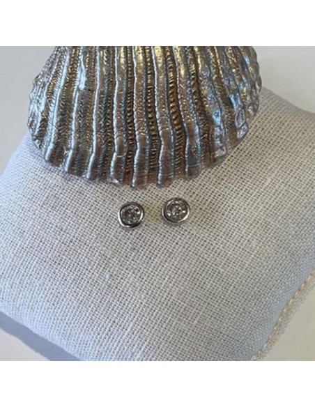 Zircons earrings silver 925