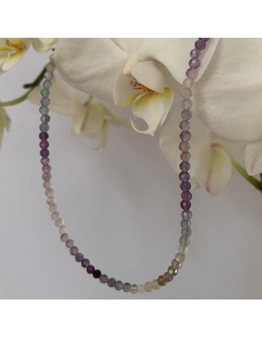Silver 925 necklace with fluorite