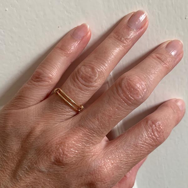 Thin gold filled ring